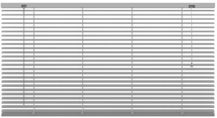 Decosol Horizontale Jaloezie Aluminium - 25 mm - Zilver - Maat: 120 x 180 cm