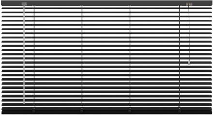 Decosol Horizontale Jaloezie Aluminium - 25 mm - Zwart - Maat: 120 x 180 cm