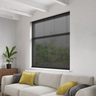 Decosol Jaloezie Horizontaal Aluminium Matzwart 25mm 120x250cm
