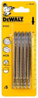 Decoupeerzaagblad HCS voor snel, zuiver zagen in hout <60mm, 118x91x3mm, (T301CD) - DT2052-QZ