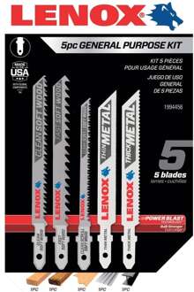 Decoupeerzaagbladenset | T-schacht | Universeel | 5-delig - 1994456