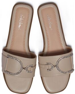 Dede Slide Sandalen - maat Naturel