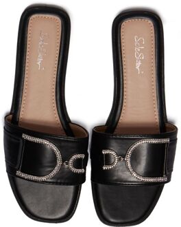 Dede Slide Sandalen Zwart