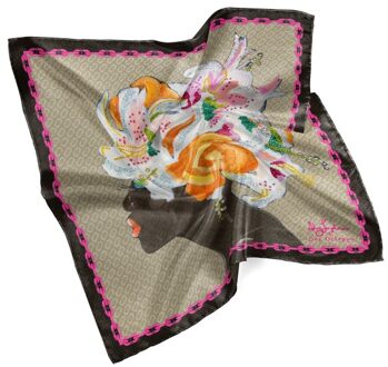 Dee X Ashley Longshore Italiaanse Zijden Sjaal - maat Veelkleurig