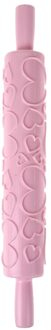 Deegroller Verschillende Patronen Bakken Tools Fondant Reliëf Mold Cake Decorating Gereedschap Roze
