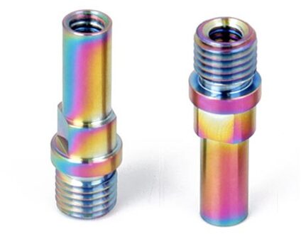 Deemount 2 Stuks V Brake Basis Post Ultralight M8 M10 Pitch 1.25Mm Titanium Legering Mtb Bmx Ti Stud Post bolt Bike Service Parts Radiant M10 1.25