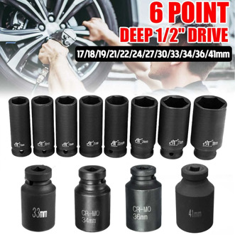 Deep Impact Socket 1/2" Drive 6 point Bi-Hex Hub Nut Flywheel 17mm 18mm 19mm 21mm 22mm 24mm 27mm 30mm 33mm 34mm 36mm 41mm