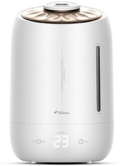 Deerma 5l Luchtbevochtiger Luchtzuiverende Mist Maker Huishoudelijke Timing Met Intelligente Touchscreen Verstelbare Mist Hoeveelheid wit / ons