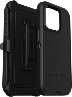 Defender Rugged Backcover voor de iPhone 15 Pro - Zwart