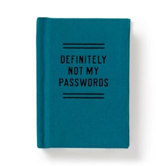 Definitely Not My Passwords - Password Diary - Brass Brass Monkey