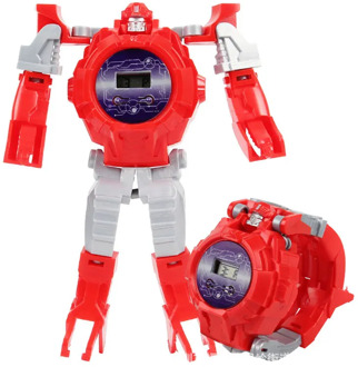 Deformation Robot Cartoon Electronic Children Watch Girl Boy Birthdays Christmases Gift Kid Watches