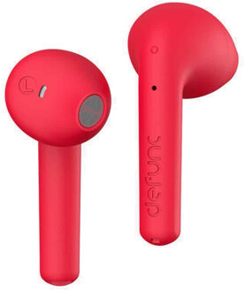 DeFunc True Lite Earbuds - Draadloze oordopjes - Bluetooth draadloze oortjes - Met ENC noise cancelling functie - Red Rood - One size