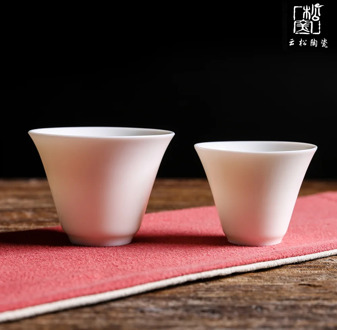 Dehua Ceramic Whiteware Tea Set Jade Porcelain Teacup Small Number Kung Fu Tea Cup Ceramic Teacups Single Cup Tea Set Siteel