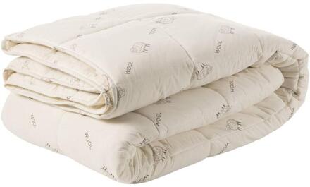 Dekbed - 4-seizoenen - 200x200 Cm - Wol - Wit