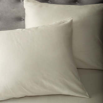 Dekbed Discounter 2-PACK: Satijnen Kussensloop - Creme - Dekbed Discounter - 60x70 Cm - Katoen-satijn - Dekbed-Discounter.nl - Default