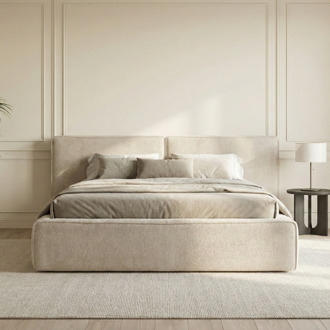 Dekbed Discounter 2-Persoons Boxspring Met Opbergruimte - Salerno - Beige 140x200 Cm - - Inclusief Topper - Dekbed-Discounter.nl - 140 x 200 cm