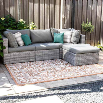 Dekbed Discounter Buitenkleed Brunello - Terra - 160x230 Cm 230x160cm - Nylon - Dekbed-Discounter.nl Bruin - 160 x 230 cm