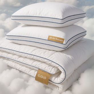 Dekbed Discounter Dekbed 3D Air AntiAllergie Slaapset Bundel - Beddengoed Bundel & All Season - 140x200 Cm (Eenpersoons) - Dekbed Discounter - Dekbed-Discounter.nl