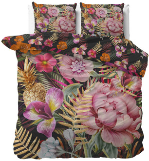 Dekbed Discounter Dekbedovertrek Katoen-Satijn - Chasey - 240x200 Cm - Eenpersoons (140x200 Cm) - Meerkleurig Katoen-satijn - Bloemen - Dekbed Discounter - Dekbed-Discounter.nl