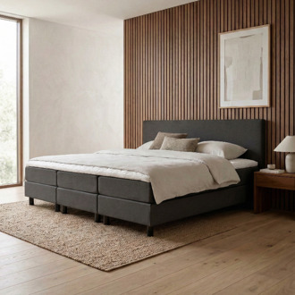 Dekbed Discounter Familiebed Comfort - Antraciet - Dekbed-Discounter.nl