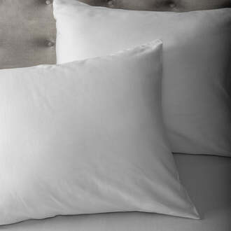 Dekbed Discounter Kussensloop Katoen Satijn Wit - 2-PACK - Dekbed Discounter - 60x70 Cm - Katoen-satijn - Dekbed-Discounter.nl