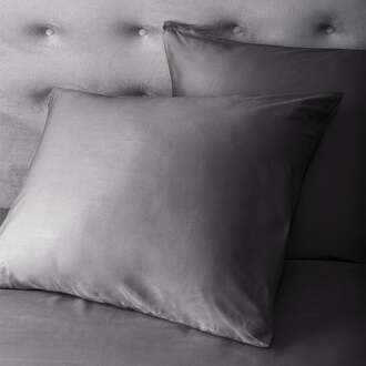 Dekbed Discounter Kussensloop Satijn: 2-PACK - Dekbed Discounter - 60x70 Cm - Katoen-satijn - Dekbed-Discounter.nl Antraciet - 60 x 70