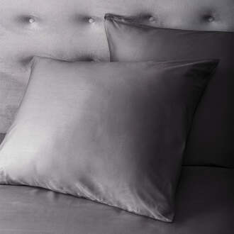 Dekbed Discounter Kussensloop Satijn Antraciet: 2-PACK - Dekbed Discounter - 60x70 Cm - Katoen-satijn - Dekbed-Discounter.nl - Default