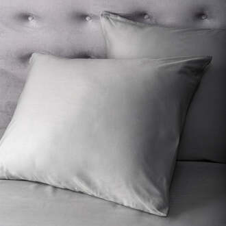 Dekbed Discounter Kussensloop Satijn Zilver: 2-PACK - Dekbed Discounter - 60x70 Cm - Katoen-satijn - Dekbed-Discounter.nl - Default