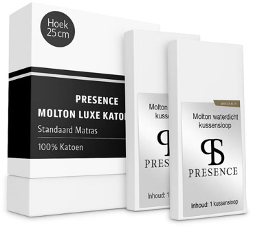 Dekbed Discounter Molton 100% Katoen Bundel - 180x210 Cm - Dekbed Discounter Matrasbeschermer - Dekbed-Discounter.nl