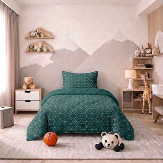 Dekbed Discounter Wasbaar Kids Easy Dekbed Zonder Overtrek - Zonder Overtrek - Endless Hexagons - Dekbed-Discounter.nl