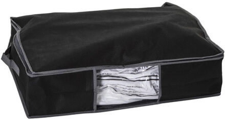 Dekbed/kussen opberghoes zwart met vacuumzak 60 x 45 x 15 cm - Opberghoezen