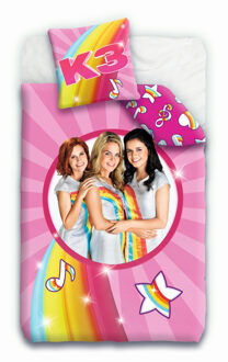 dekbedovertrek - 1-persoons (140x200 cm + 1 sloop) Roze