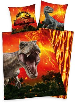 dekbedovertrek 140 x 200 cm rood