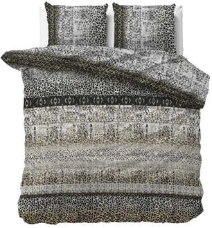 Dekbedovertrek August - Lits-Jumeaux (240x220 Cm) - Groen Polyester-katoen - Dieren - Sleeptime Elegance - Dekbed-Discounter.nl - 240 x 200/220 cm