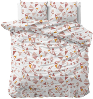 Dekbedovertrek Bella - Tweepersoons (200x200 Cm) - Wit Polyester-katoen - Patroon - Sleeptime Elegance - Dekbed-Discounter.nl - 200 x 200/220 cm