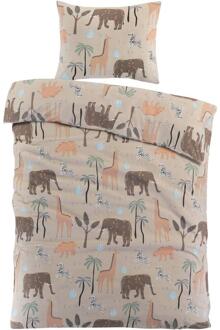 Dekbedovertrek Benji - Zand - 140x200 Cm - Katoen - Beige