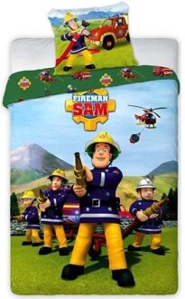 Dekbedovertrek Brandweerman Sam (Sam029) 140 X 200 Cm