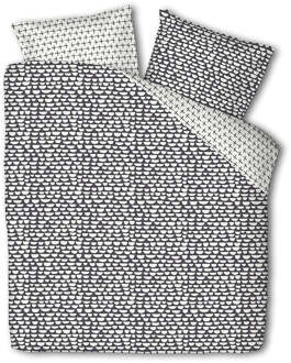 Dekbedovertrek Cheerful Whimsy - Tweepersoons (200x200 Cm) - Groen Polyester-katoen - Patroon - Fresh And Co - Dekbed-Discounter.nl