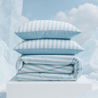 Dekbedovertrek Cool Touch Technology - Blauw Wit - Tweepersoons (200x200 Cm) - Blauw Wit Microvezel - - Zydante - Dekbed-Discounter.nl Blauw/Wit - 200 x 200/220 cm