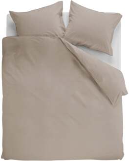 Dekbedovertrek Cotton Uni Taupe 240x200/220