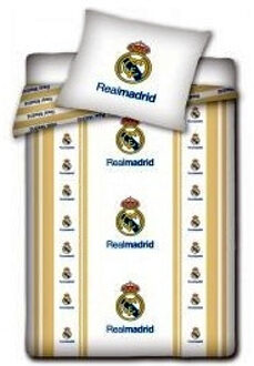 dekbedovertrek crests wit 140 x 200 cm