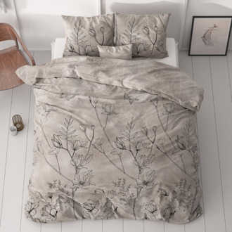 Dekbedovertrek Dora Outlet 240x200 Cm Sleeptime Classy - Dekbed-Discounter.nl Wit - 240 x 200/220 cm