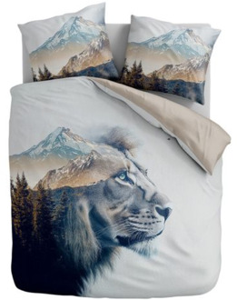 Dekbedovertrek - Double Exposure - Eenpersoons (140x200 Cm) - Meerkleurig Microvezel - - Zydante - Dekbed-Discounter.nl