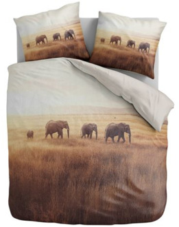 Dekbedovertrek Elephant Plains - Tweepersoons (200x200 Cm) - - - Zydante - Dekbed-Discounter.nl - 200 x 200/220 cm