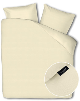 Dekbedovertrek Embossed Crocodile - Champagne - Eenpersoons (140x200 Cm) - Creme Microvezel - Patroon - Zydante - Dekbed-Discounter.nl - 140 x 200/220 cm