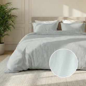 Dekbedovertrek Embossed Geometric - Grijs - Tweepersoons (200x200 Cm) - Grijs Microvezel - Effen - Zydante - Dekbed-Discounter.nl - 200 x 200/220 cm