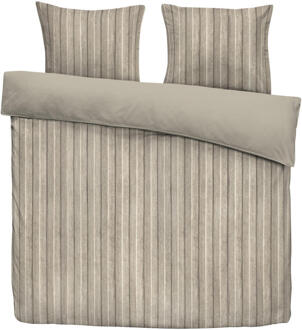 Dekbedovertrek Felix - Zand/taupe - 200x200/220 Cm - Polyester - Beige#Taupe
