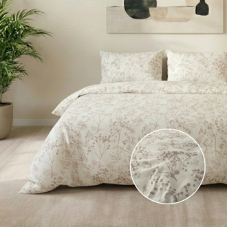 Dekbedovertrek Firdo - Eenpersoons (140x200 Cm) - Wit Microvezel - - Sleeptime Classy - Dekbed-Discounter.nl - 140 x 200/220 cm