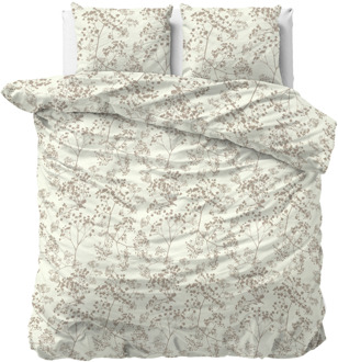 Dekbedovertrek - Firdo - Lits-Jumeaux (240x220 Cm) - Wit Microvezel - - Sleeptime Classy - Dekbed-Discounter.nl