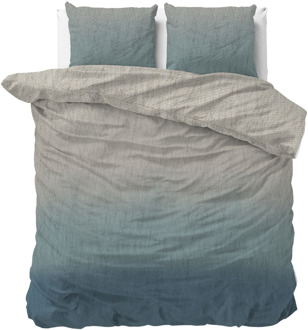 Dekbedovertrek - Gradient Trend - Eenpersoons (140x200 Cm) - Wit Microvezel - - Sleeptime Classy - Dekbed-Discounter.nl
